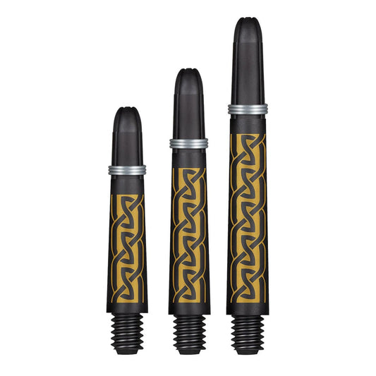 SHOT - Koi Carbon Dart Shafts - Helioknot Gold