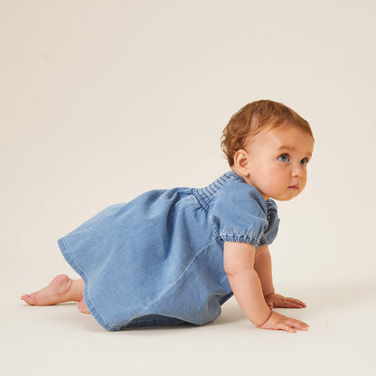 Baby Denim Smocked Dress