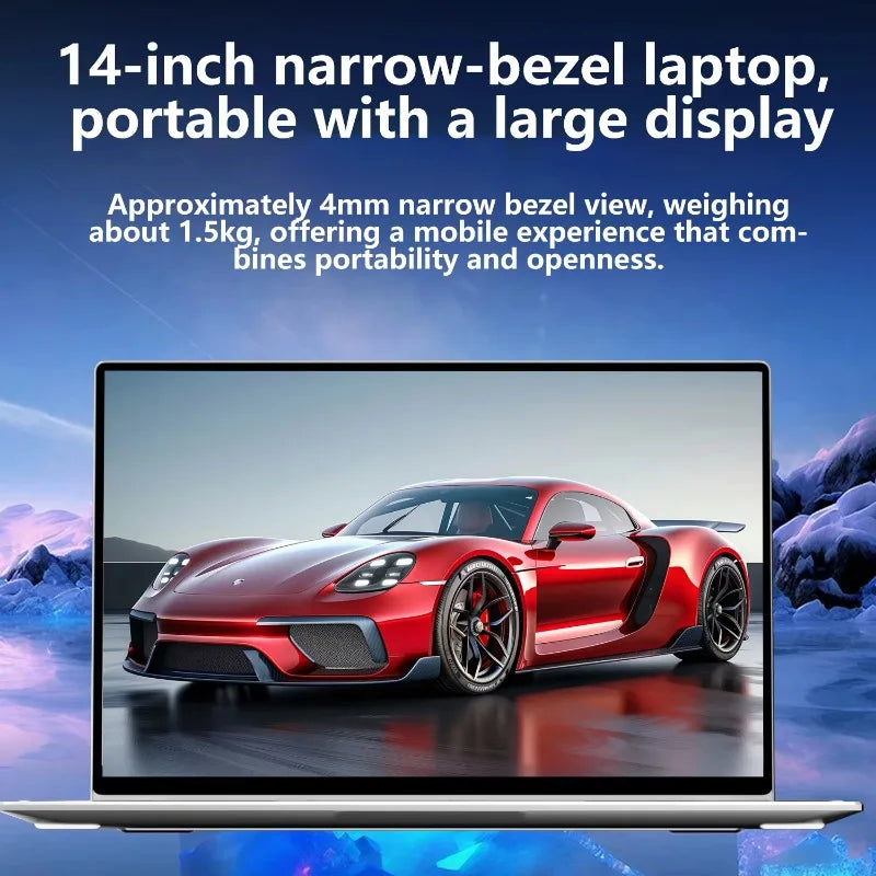 Compact 14.1 Inch Laptop Intel 6500Y Fashion Slim Body Big Storage For Household Office Tasks