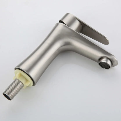Bathroom Basin Faucet Stainless Steel Cold Water Tap Toilet Single Lever Kitchen Sink Tap Bathroom Washbasin Faucet