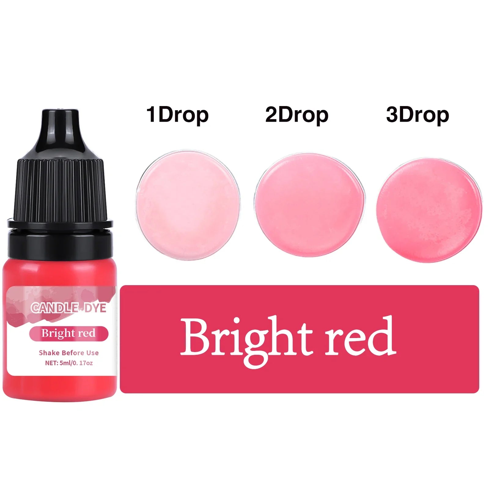 5ml/Bottle Candle Wax Pigment Colorant Non-Toxic Soy Candle Wax Pigment Liquid Dye Soy Wax DIY Soap Dyes Candle Making Supplies
