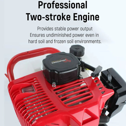 2 stroke Petrol Post Hole Digger Powerful Earth Auger Soil Drilling Machine Handheld Earth Drill for Digging Holes Earth Drill
