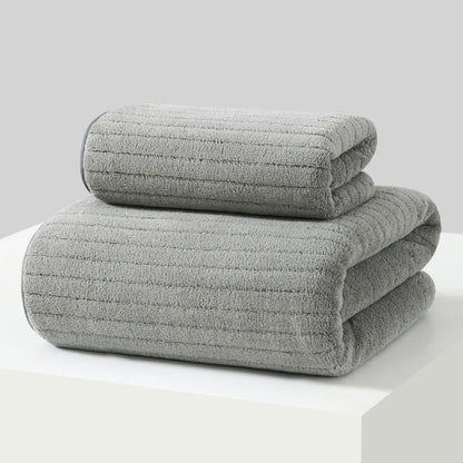 Classic Turkish Towel, Extra Large, Premium Cotton Bath,Thick and Absorbent,Quick-Dry,Ribbed, Luxury Bathroom Towels, 27x55 Inch