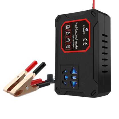 Car Power Inverter 200W 12V/24V To 220V Converter Charger Adapter Universal Socket Portable Vehicle-mounted Home Auto Inverters
