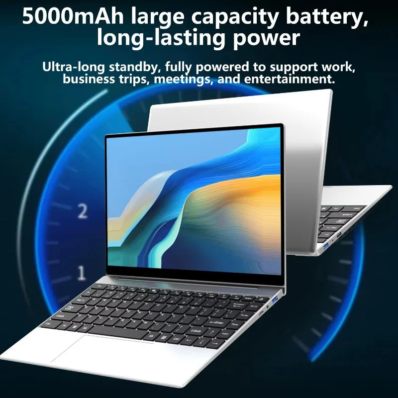 Compact 14.1 Inch Laptop Intel 6500Y Fashion Slim Body Big Storage For Household Office Tasks