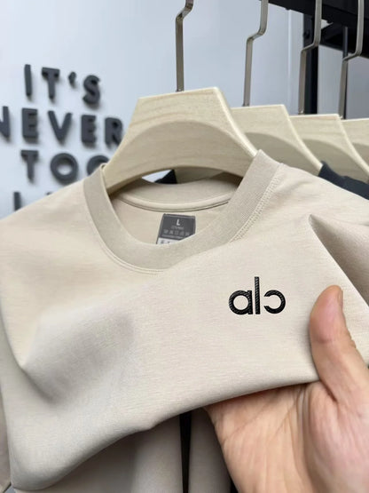 100% Pure Cotton Men's Crewneck T-Shirt Summer Latest Soft Comfy Breathable Business Golf Short Sleeve Delicate Embroidery Tee