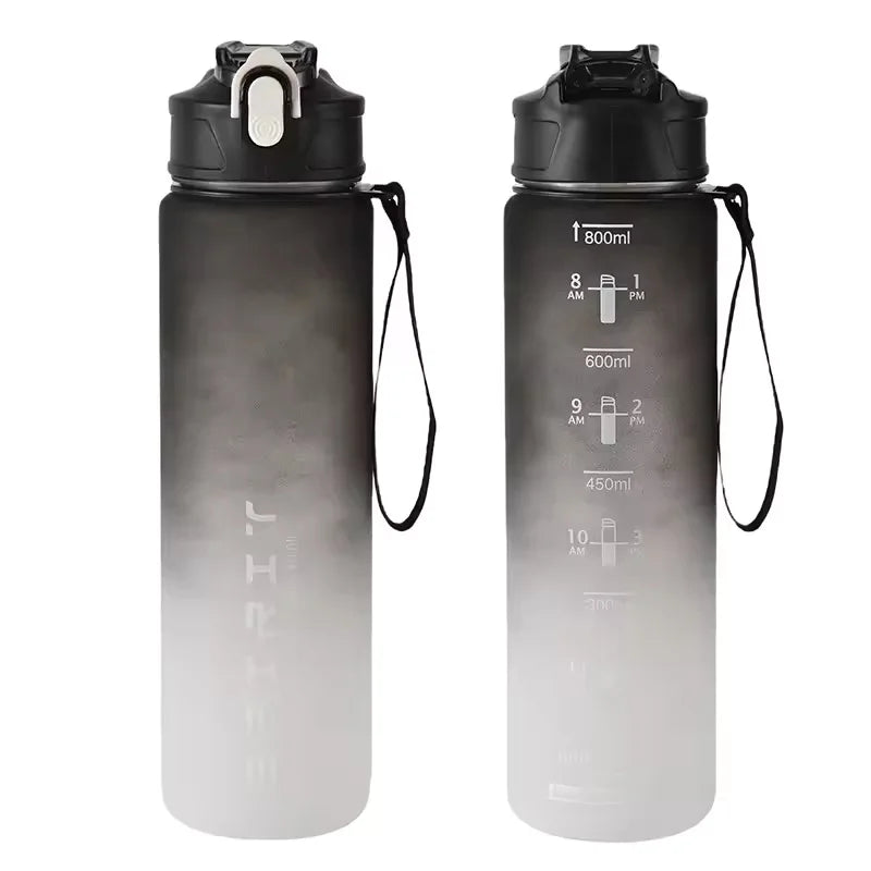750ML Large Capacity Sports Water Bottle Leak Proof Colorful Plastic Cup Drinking Outdoor Travel Portable Gym Fitness Jugs