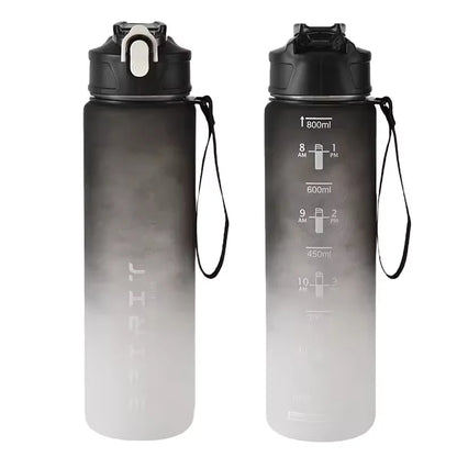750ML Large Capacity Sports Water Bottle Leak Proof Colorful Plastic Cup Drinking Outdoor Travel Portable Gym Fitness Jugs