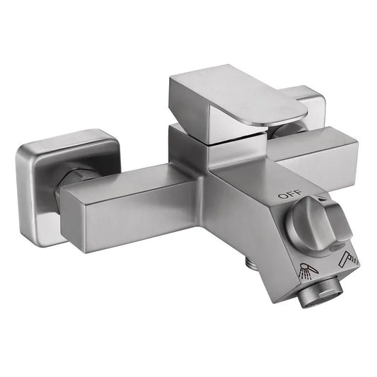 Bathroom Shower Faucet  Wall Mounted 304 SUS Shower Faucet Set Brushed Finished Styel New