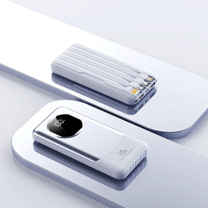120W 20000mAh Super Fast Charging Power Bank Smart Digital Display with Built-in Four Cables and Type-C Fast Charging