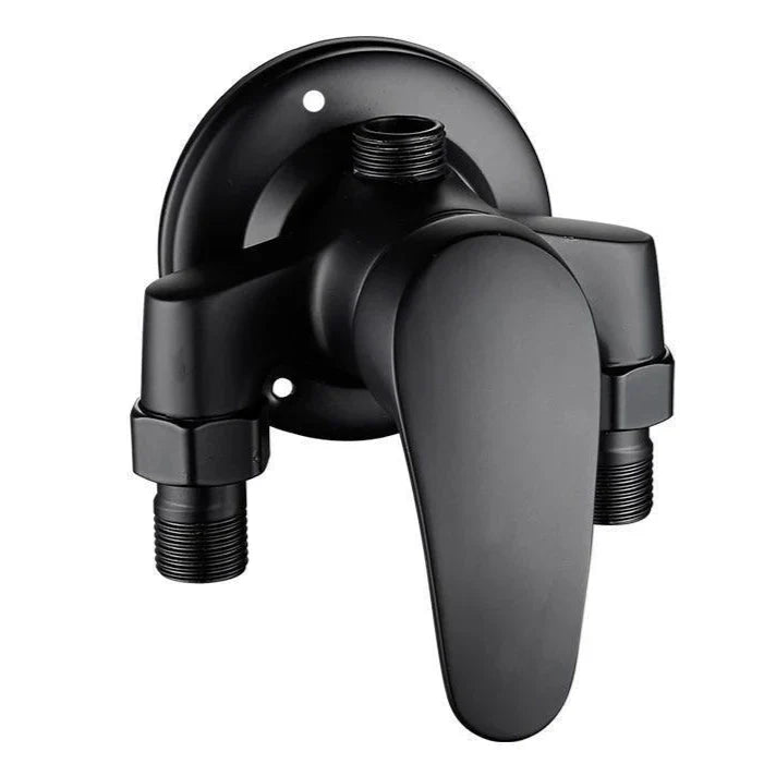 Cold Hot Mixer Tap Bathroom Faucets Black Shower Faucet Shower Head Set Household Wall Mounted Shower Mixer Valve Switch