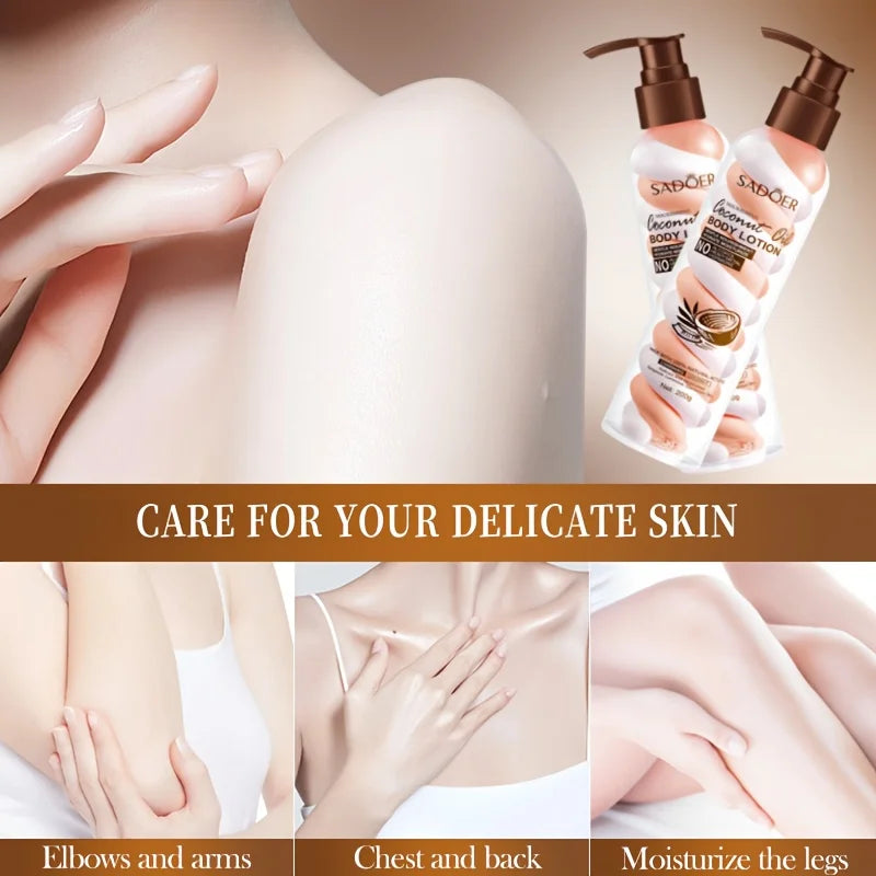 1 Bottle of 200ml Coconut Marshmallow Body Lotion, Suitable for All Light Beige Skin Tones, Deep Moisturizing Formula, Non-Greasy Moisturizer, Ideal as a Holiday Gift, Suitable for Both Men and Women, Daily Skincare Routine,