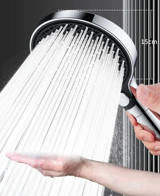 150MM Big Pane 3 Modes Pressure Boost Shower Head With Filter Adjustable Shower Nozzle Massage Shower Bathroom Accessory