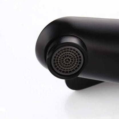Bathroom Basin Faucet Cold & Hot Water Mixer Sink Tap Black Single Handle High Quality Kitchen Bathroom Accessory