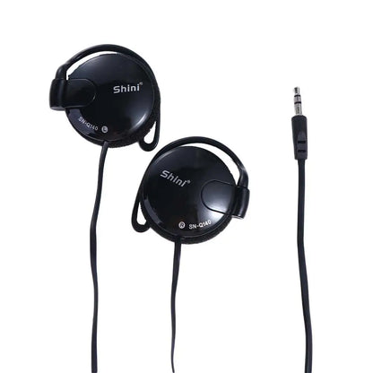 3.5mm Bass Headphones Ear Hook Headset Sports Earphone Wired Earpiece For Mp3 Computer Mobile Telephone