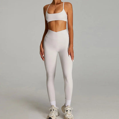 2 Pieces Sportswear Women Yoga Set Gym Clothes Sportswear Yoga Suits Fitness Set Tracksuits Sports Bra Gym Outfits Leggings