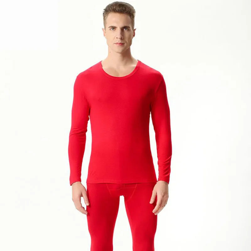 Autumn spring men's plus size Thin thermal underwear sets Large size bottoming shirt  modal underwear suit 7xl 8xl 9xl