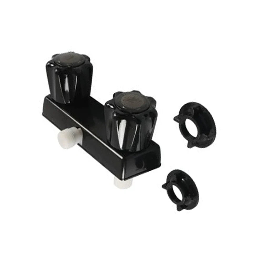 4 Inch RV Camper Faucet Mixing Valve Hot and Cold Bathroom Shower Switch with Water Supply Motorhome Travel Trailers B09JZGH72T