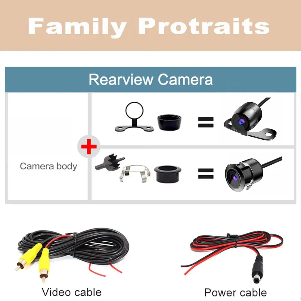 Car Reverse Camera HD Night Vision Wide Angle Rear View Parking Camera Waterproof Car Rear / Front / Side View Reversing Camera