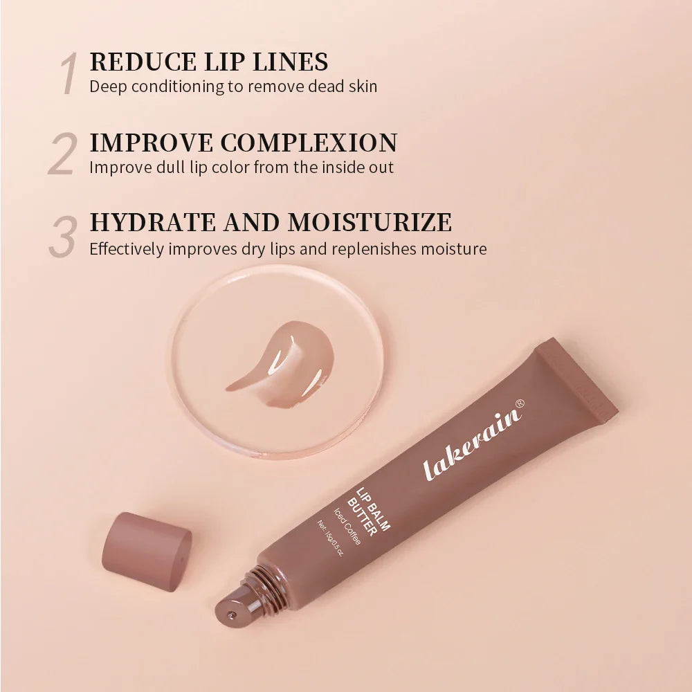 Butter Lip Balm Long Lasting Nourishes Moisturizes Soothes Lips Jelly Lip Gloss Oil Beautifying Smoothing Lip Care Balm Makeup