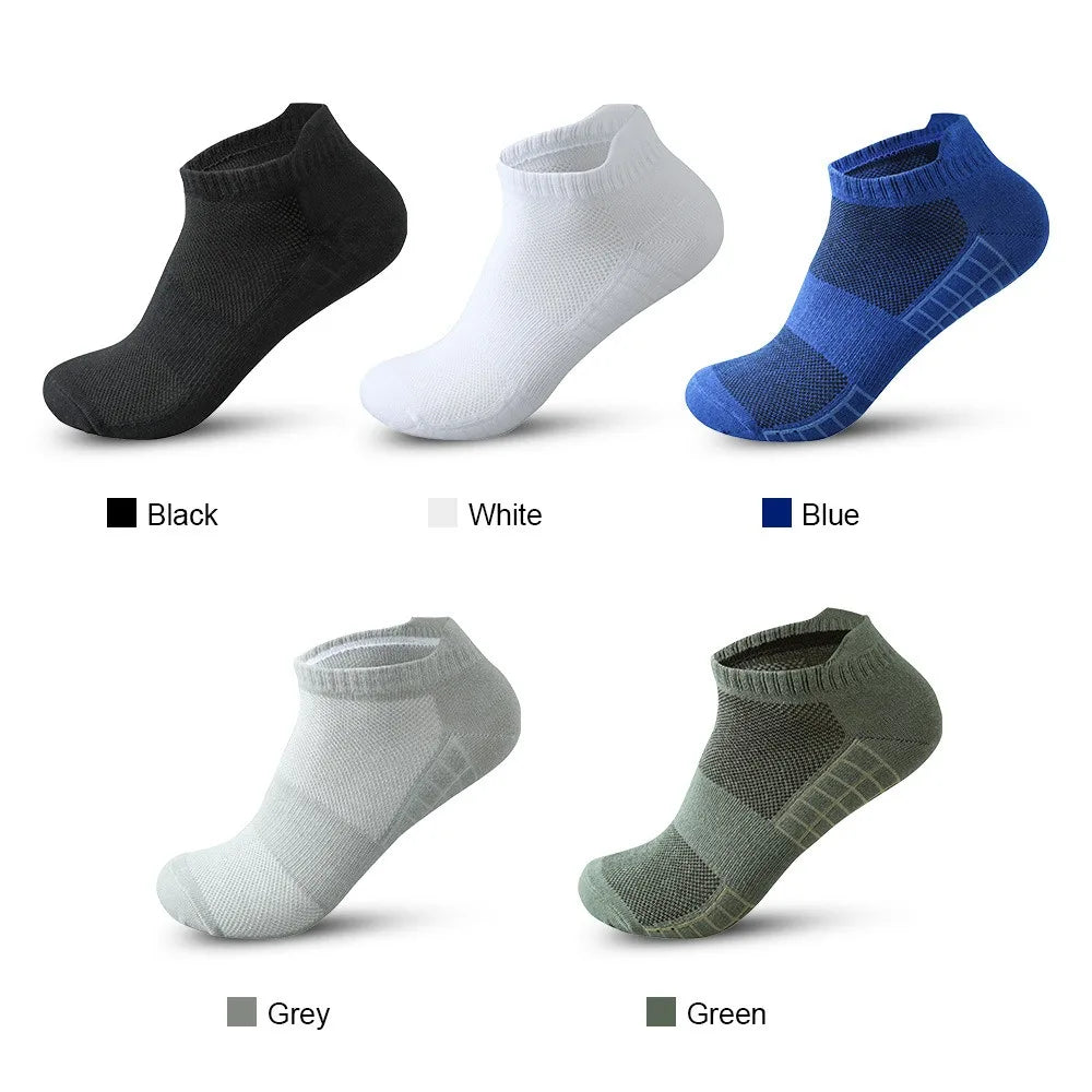 10/20 Pairs Ankle Socks Men Women Mesh Breathable Cotton Couple Student Ear thletic Sports Running Solid Color Boat Socks Summer