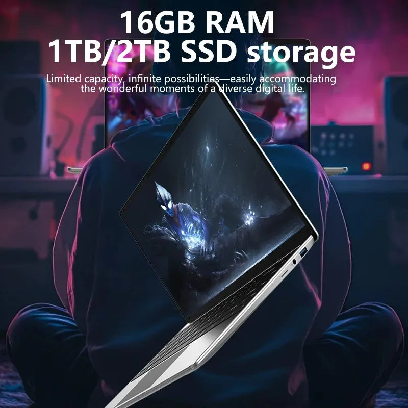 Compact 14.1 Inch Laptop Intel 6500Y Fashion Slim Body Big Storage For Household Office Tasks