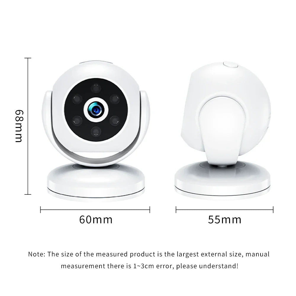 1080P Smart WiFi Camera Mini Wireless Security Camera Indoor Outdoor Wireless Camera 170° Wide Angle Lens Built-in Battery Night