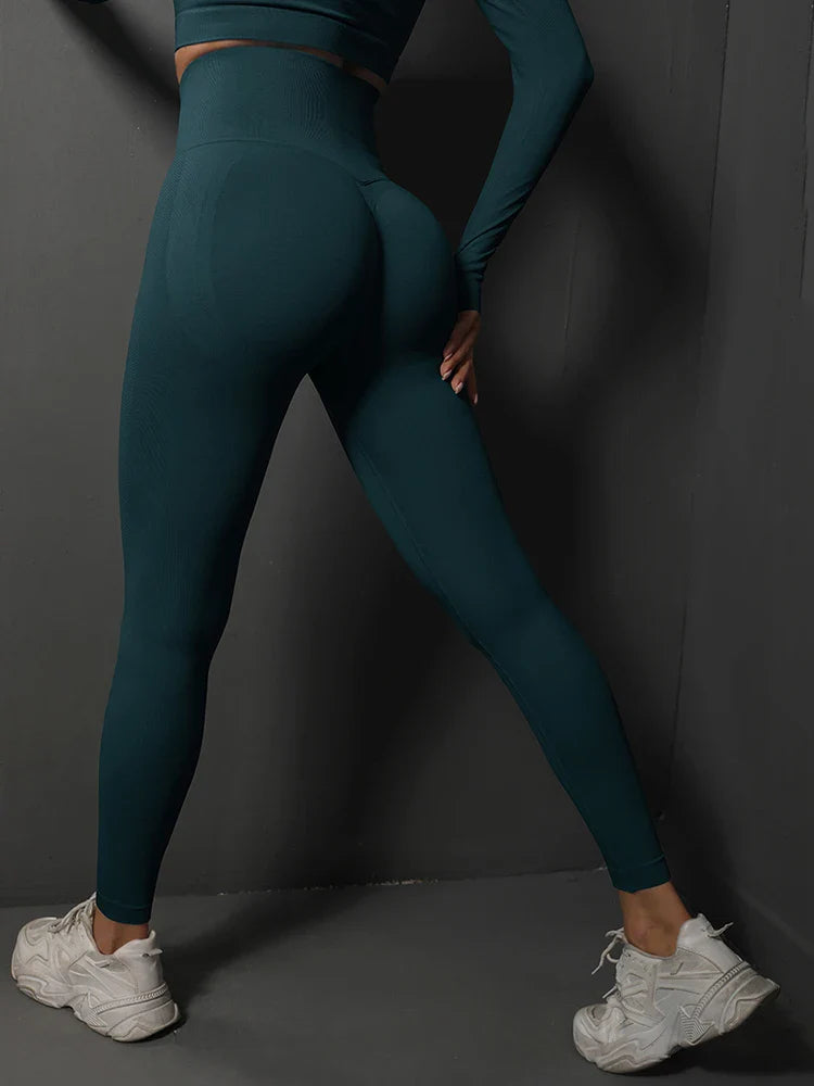 Bubble Butt Women Yoga Pants Hips Lifting Gym Leggings Seamless Sports Pants High Waist Fitness Leggings Workout Running Pants