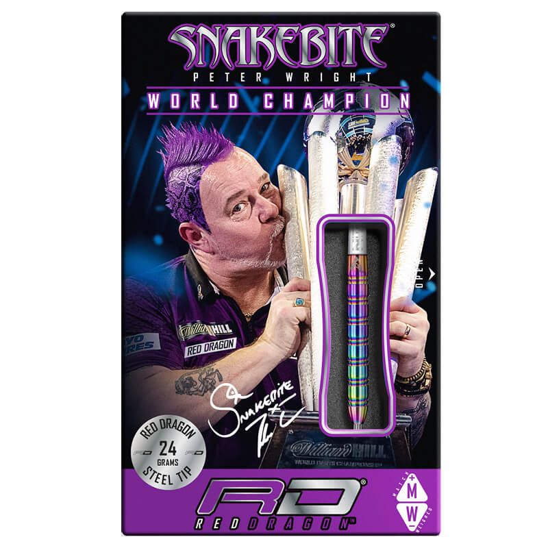 RED DRAGON Peter Wright Snakebite 1 Darts - 85% Tungsten - 24g