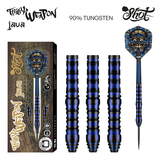 SHOT - TRIBAL WEAPON JAVA Dart Set - 90% TUNGSTEN - 23g