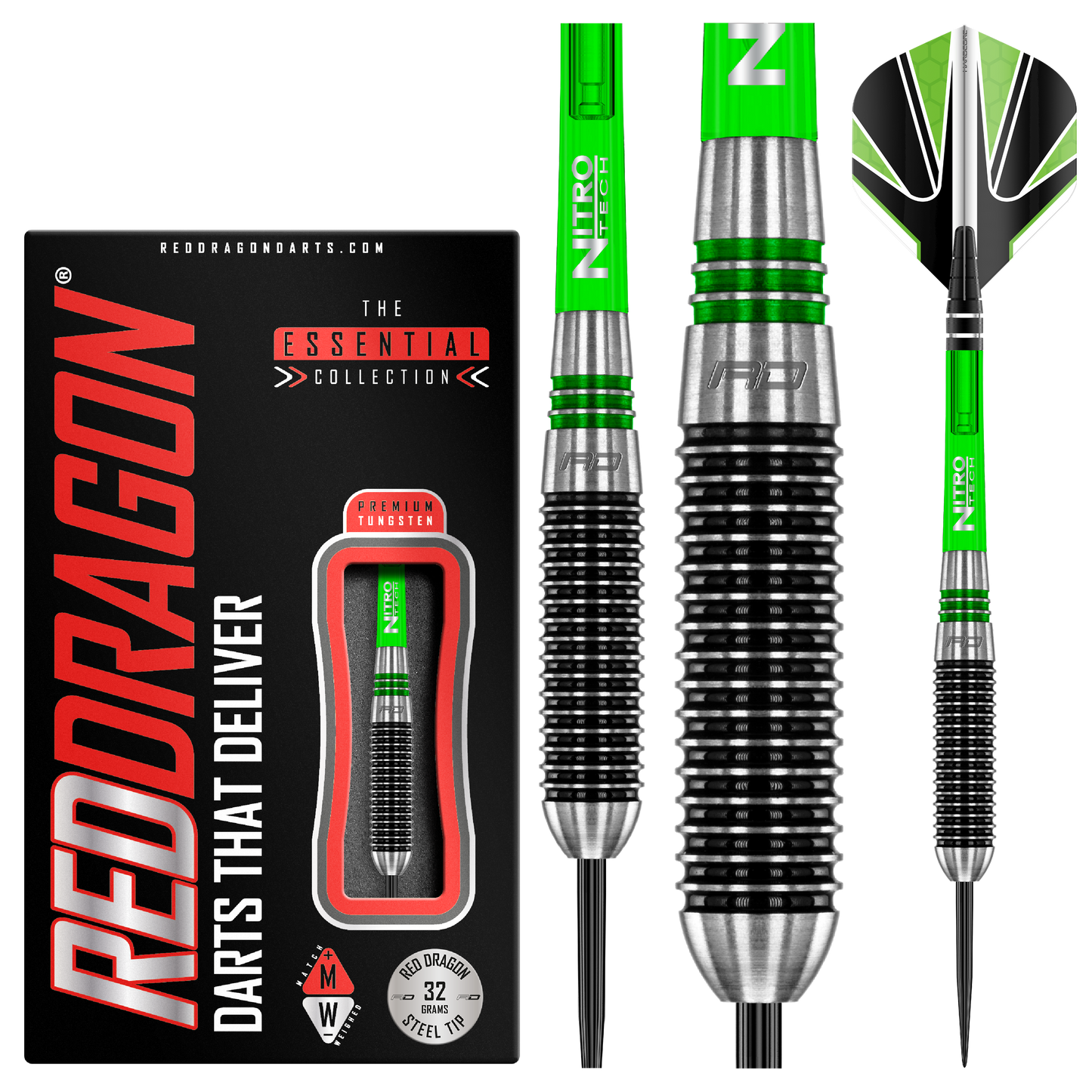 RED DRAGON - Titan 2 Darts - 85% Tungsten - 32g