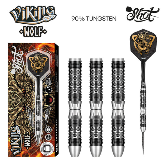 SHOT - VIKING WOLF Dart Set - 90% TUNGSTEN - 23g