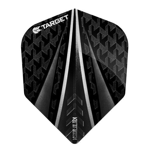 TARGET - Vision Ultra Black Three Fin NO6 Flights - 100 Micron