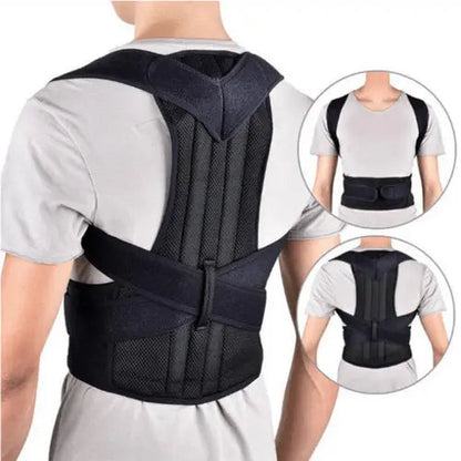 Adjustable Posture Corrector Low Back Support Shoulder Brace Belt For