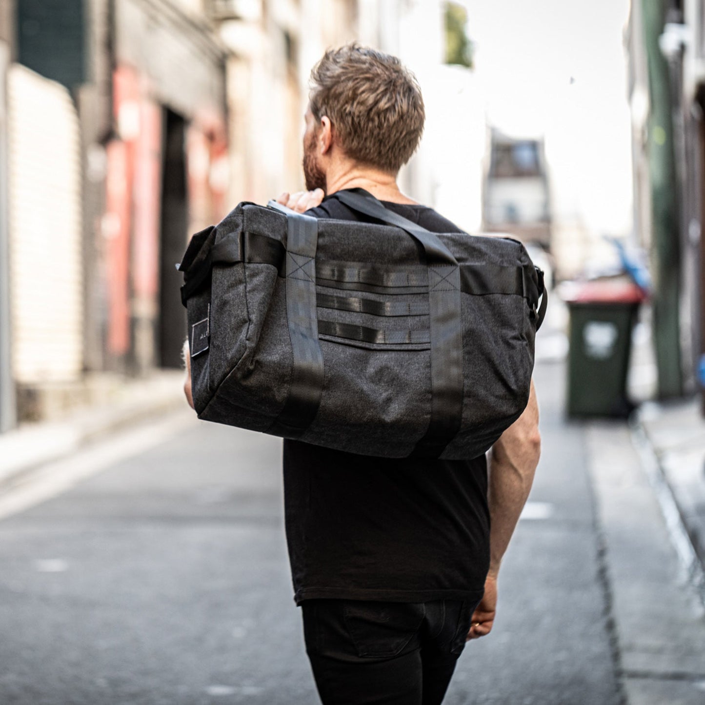 afternoons with Albert | technical weekender bag | black