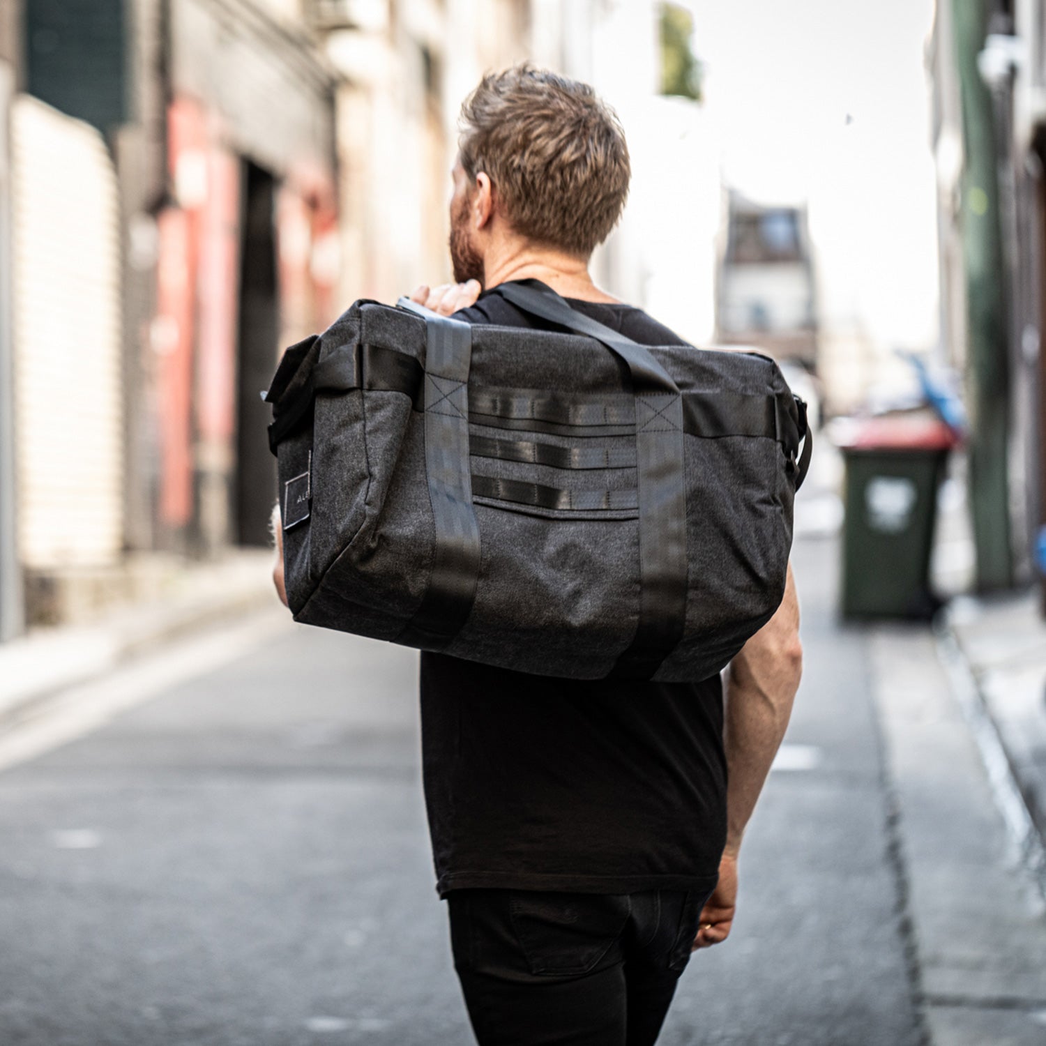 afternoons with Albert | technical weekender bag | black