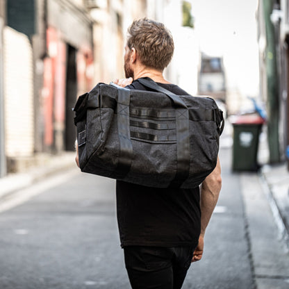 afternoons with Albert | technical weekender bag | black