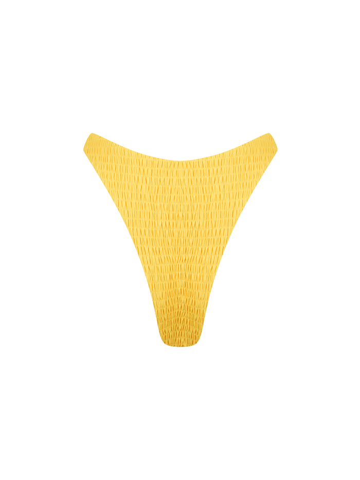Angie Bottom / Yellow Smocked - Kotomi Swim