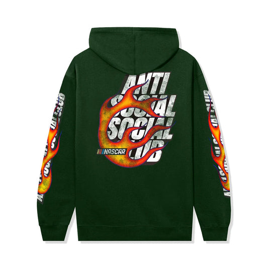 Anti Social Social Club x Nascar Daytona Hoodie - Dark Green