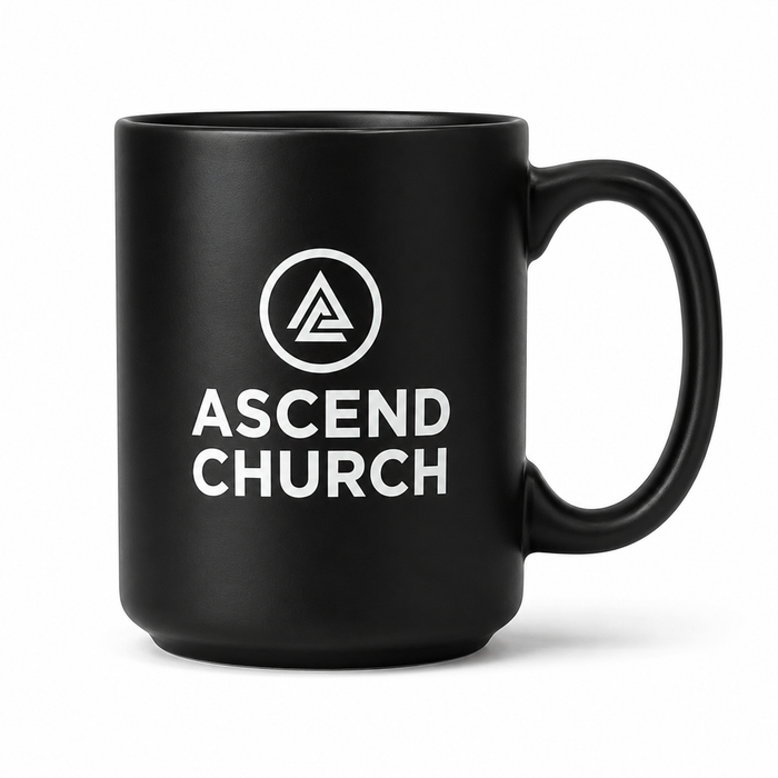 Ascend Black/White Psalm 23:1 Coffee Mug