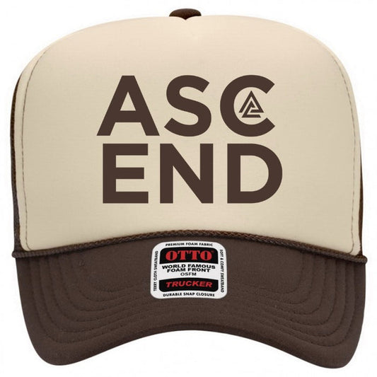 Ascend Trucker Hat - Tan/Brown