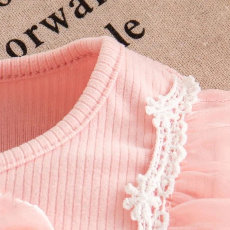 Baby Girl Dress Spring/Fall Bow-Tie Tulle Girls Dress Adorable Christmas Baby Dress Baby Girl Clothing
