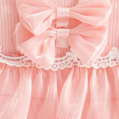 Baby Girl Dress Spring/Fall Bow-Tie Tulle Girls Dress Adorable Christmas Baby Dress Baby Girl Clothing
