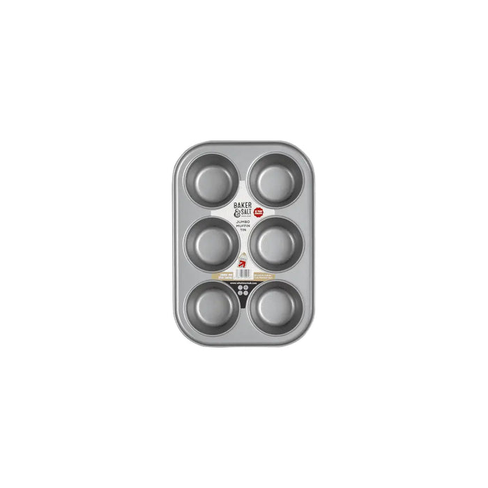 Baker & Salt 6 Cup Jumbo Muffin Tin Baker & Salt