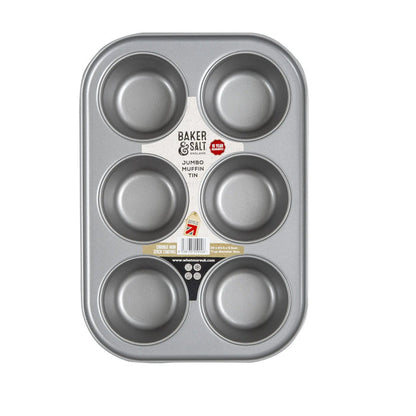 Baker & Salt 6 Cup Jumbo Muffin Tin Baker & Salt