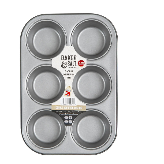 Baker & Salt 6 Cup Muffin Tin Baker & Salt