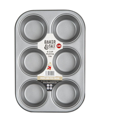 Baker & Salt 6 Cup Muffin Tin Baker & Salt