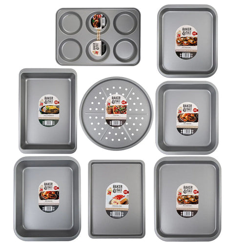 Baker & Salt 8 Piece Roaster & Tray Set Baker & Salt