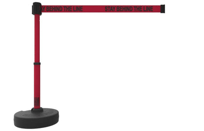 Red "Stay Behind The Line"
