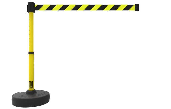 Yellow/Black Diagonal Stripe